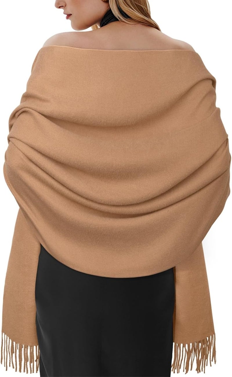 Darller Winter Scarf for Women Pashmina Shawls and Wraps for Evening Dresses Wedding Party Bridesmaid Warm Long Scarves Shawl - Image 1